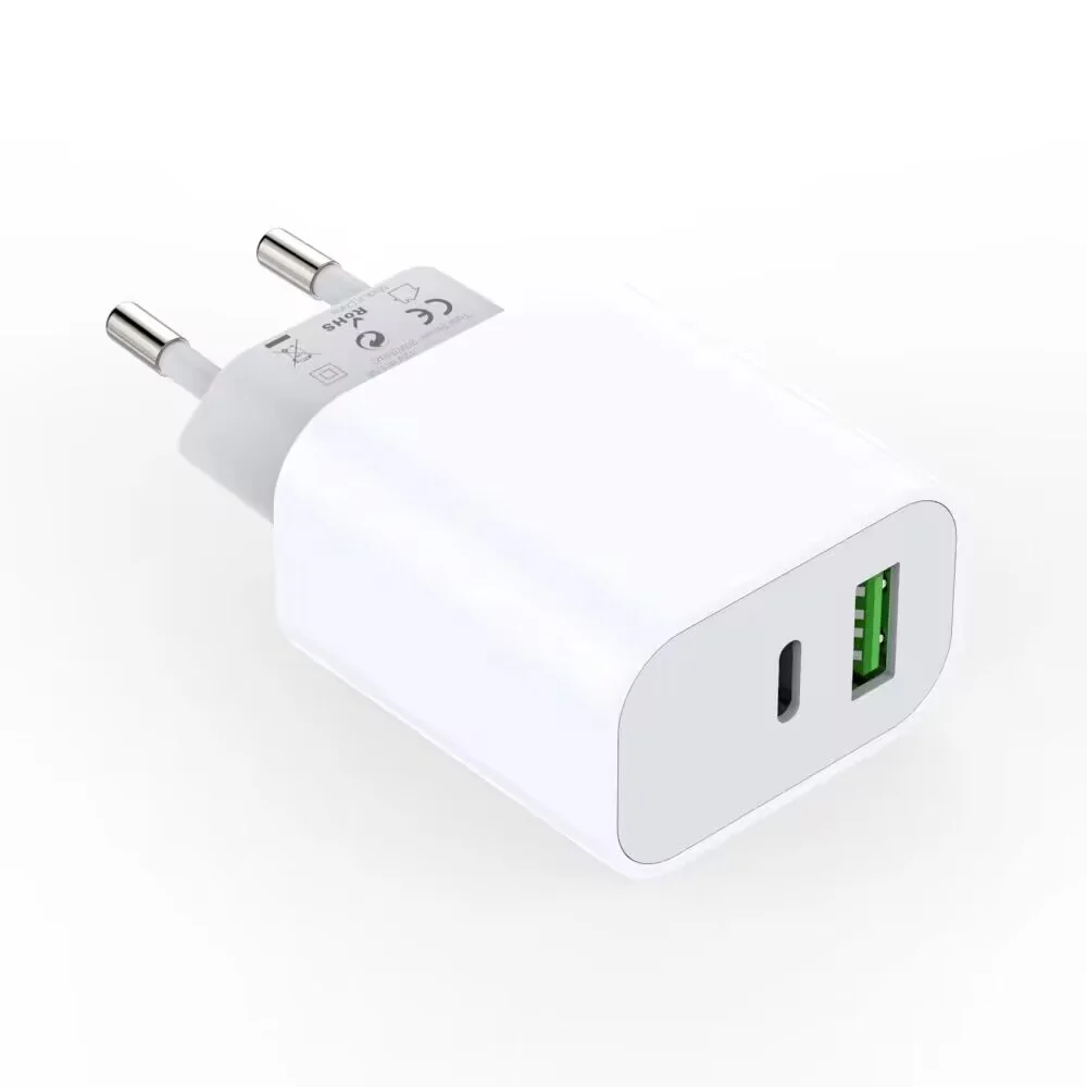 Mobilladdare USB + USB-C