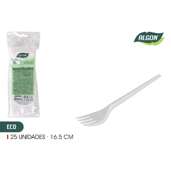 Engångsgaffel Vit 25-p